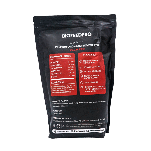 BIOFEEDPRO PREMIUM ORGANIC FEED FOR KOI DEEEP RED - Image 2